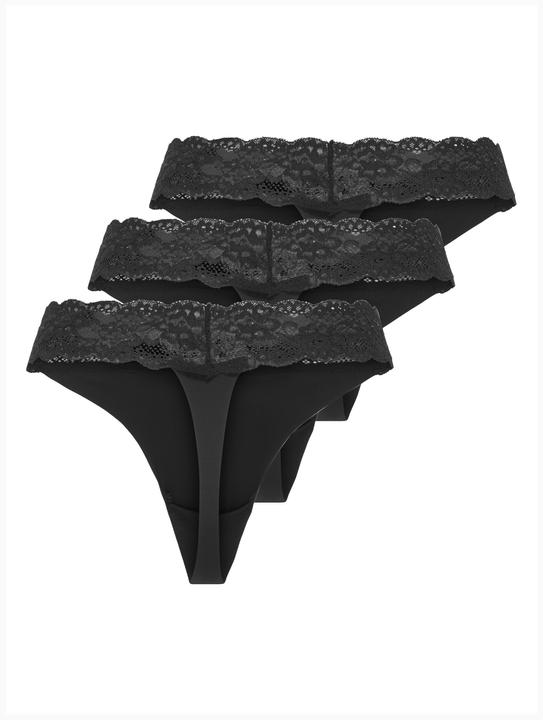 Image du produit Only Onlchloe Lace S.S Thong 3-Pack Acc Noos (M, Lot de 3)