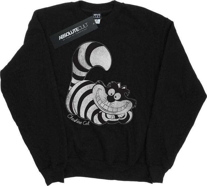 Actual product image Disney Mens Alice in Wonderland Mono Cheshire Cat Sweatshirt (S)
