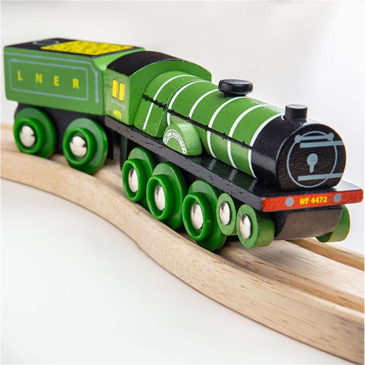 Actual product image Bigjigs Wooden Train Flying Scotsman
