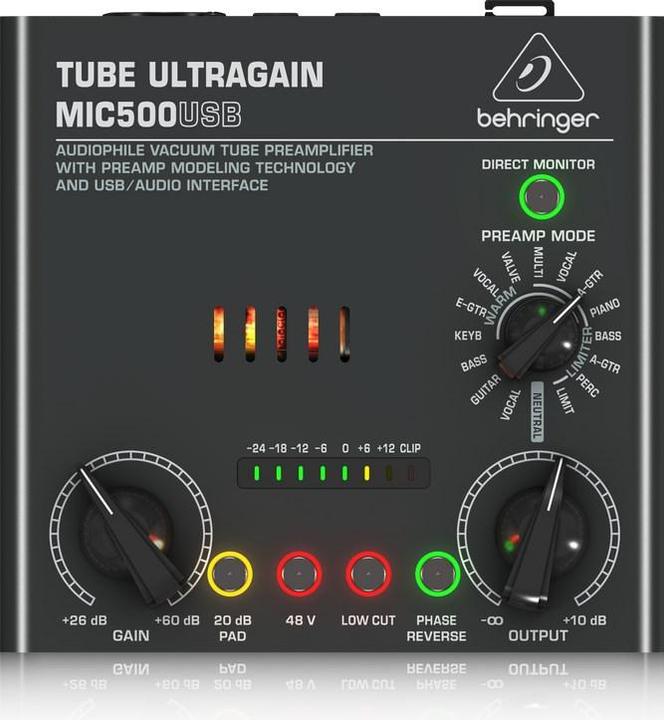 Productafbeelding Behringer Microfoon voorversterker buis Ul (Voorversterkers)