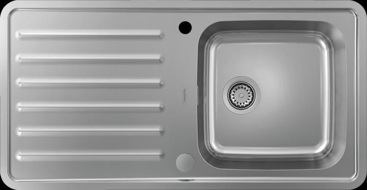Image du produit hansgrohe HG Evier à encastrer 400/400 m Détach. gauche S4113-F400 inox (Éviers à poser, 50.50 cm, 97.50 cm)