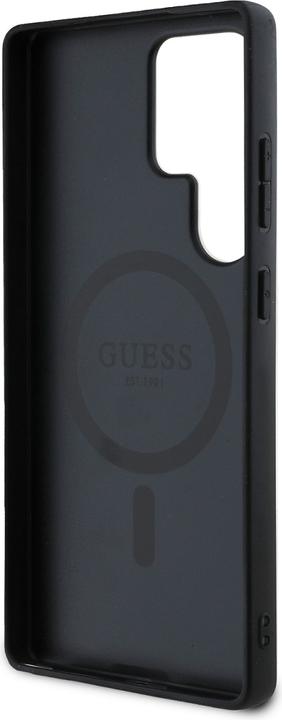 Actual product image Guess Hülle Monogramm mit integriertem MagSafe und goldenem Logo (Samsung Galaxy S25 Ultra)