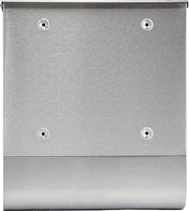 Actual product image Wiltec Wall-mounted Letterbox Lockable Stainless Steel Postbox with Newspaper Holder and 2 Keys