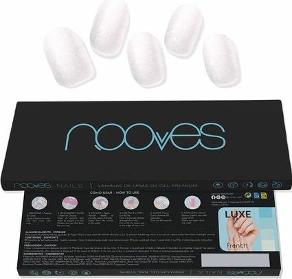 Nooves Weisse Perlen-Nagelgel-Blätter 20 Stück