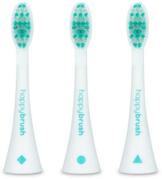 Produktbild happybrush Zahnbürstenkopf Eco Vibe 3+ 3 Stück, White-Mint (3 x)