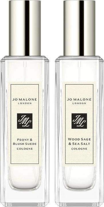 Actual product image Jo Malone Peony Blush Suede Eau De Cologne Set For Women And Wood Sage Sea Salt Eau De Cologne Unise (Eau de cologne, 30 ml)