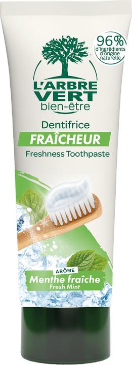 Image du produit L'arbre vert Dentifrice écologique Fraîcheur aux extraits de Menthe (75 ml)