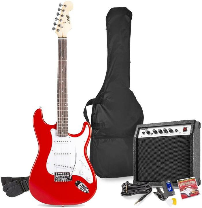 Max GigKit Rot (E-Gitarre, Linde, Holz)