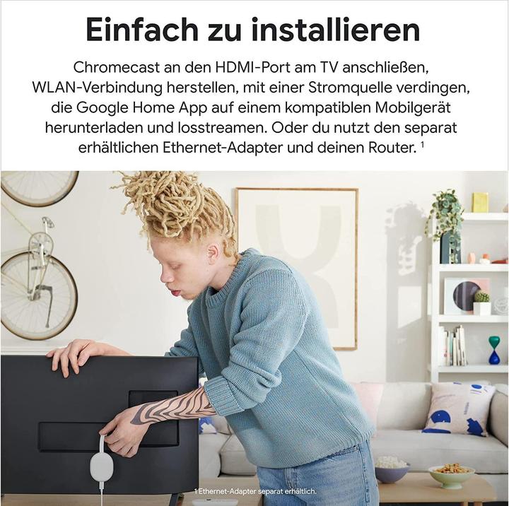 Produktbild Google Chromecast mit TV HD (Android Go)