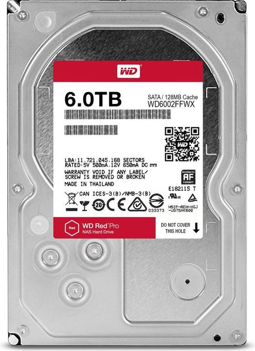 Actual product image WD Red Pro 6TB (6 TB, 3.5")