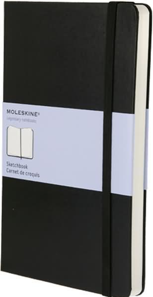 Image du produit Moleskine Sketchbook (A5, Blanc, Couverture rigide)