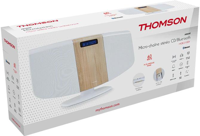 Actual product image Thomson MIC401BT Stereo system BT white (CD player, Bluetooth, 1x 10 W)