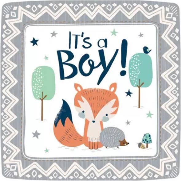 Actual product image Generic We Can Bear Ly Wait Paper Baby Shower Disposable Plates (Pack of 8) (8 x)
