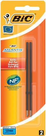 Actual product image Bic Ballpoint refill M 2ST black (Refill, Black)
