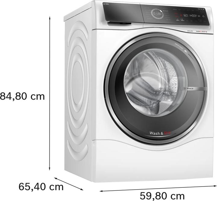 Actual product image Bosch Hausgeräte Bosch Series 8, washer-dryer, 10.5/6 kg, 1400 rpm, WNC254A90