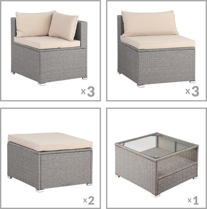 Image du produit Casaria Salon de jardin lounge