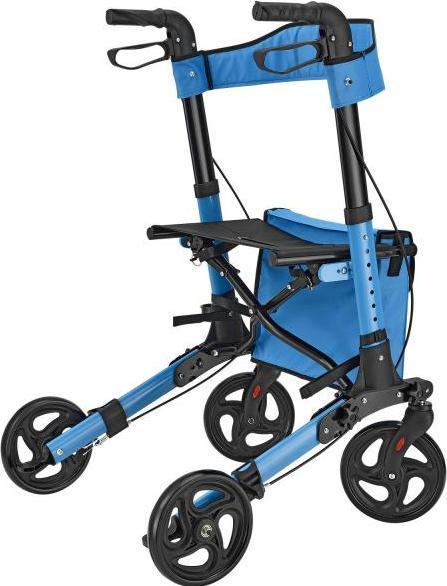 Image du produit Juskys Rollator pliable Vital avec siège et sac à provisions