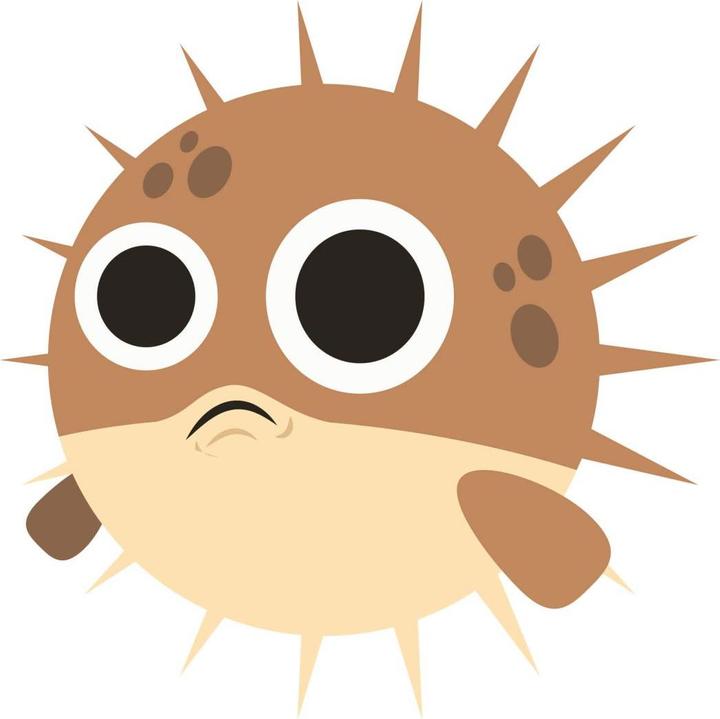 Image du produit Emojione Emoji poisson-globe (40 x 40 cm)