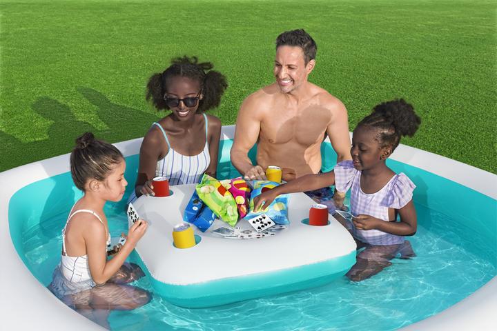 Actual product image Bestway Sippin' Summer™ Inflatable Family Pool with Removable Center Console 2.18 m x 2.18 m x 48 cm