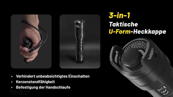 Actual product image Nitecore P23i Black Tactical flashlight LED (14.35 cm, 3000 lm)