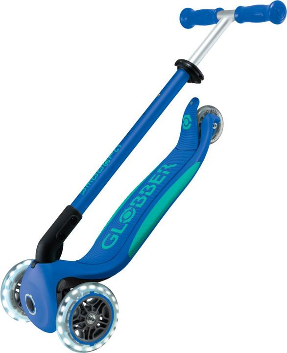 Actual product image Globber Mini Primo Foldable Plus s Navy Blue Emerald Green