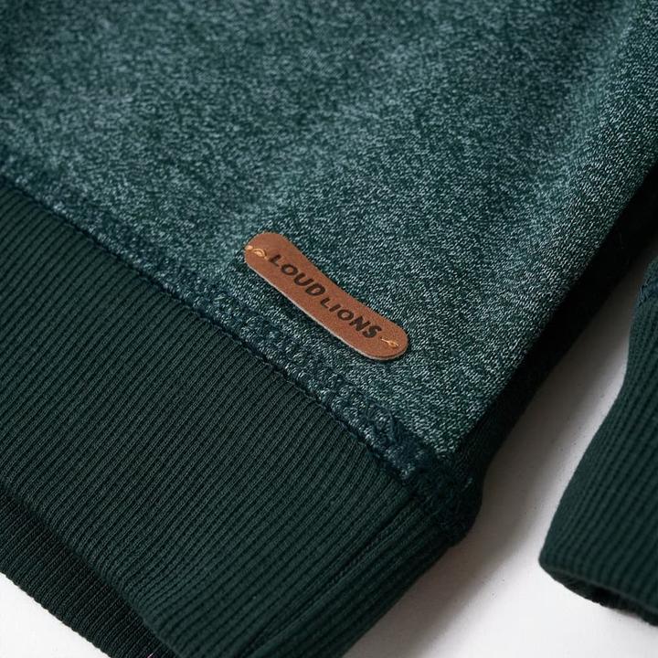 Produktbild VidaXL Kinder-Kapuzenpullover Dunkelgrün 140,Material: 92 (140)