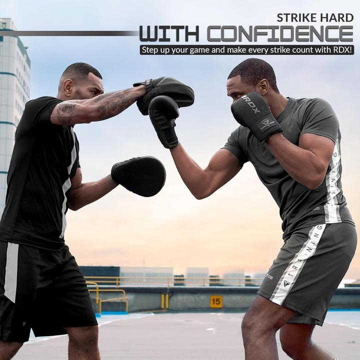 Actual product image Rdx Boxing Bag Mitts F6 Matte Golden (4 OZ)