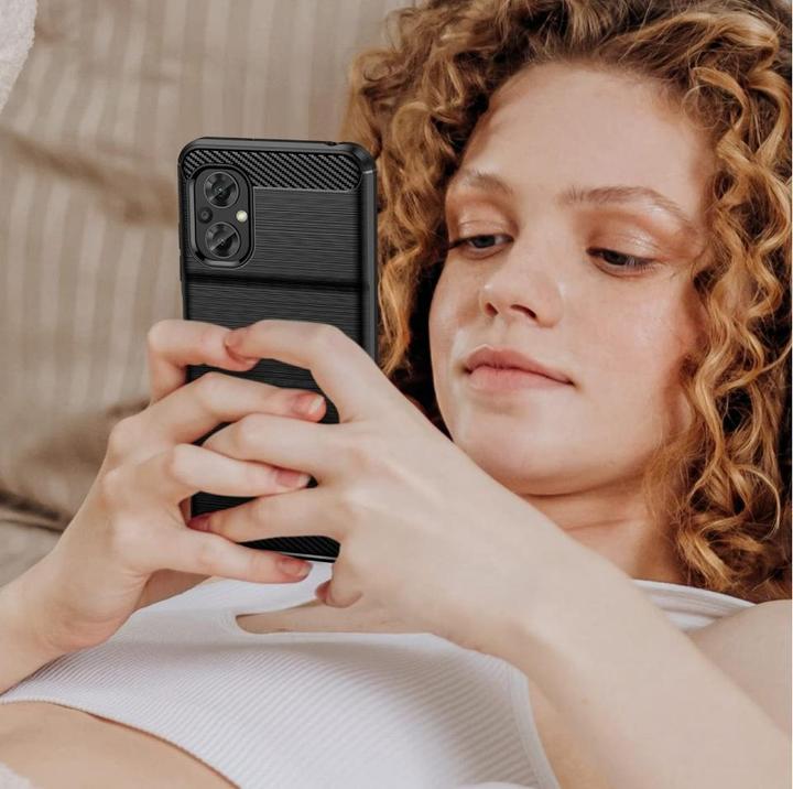 Produktbild Screenguard Xiaomi Poco M5 Hülle Carbon Brushed Soft TPU (Xiaomi Poco M5)