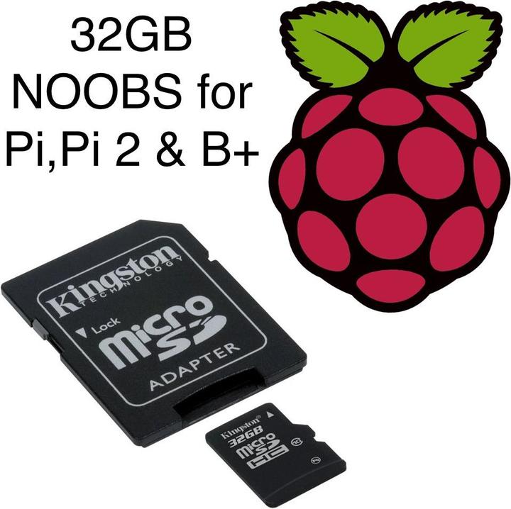Produktbild Raspberry Pi 32GB MicroSD Karte mit Noobs