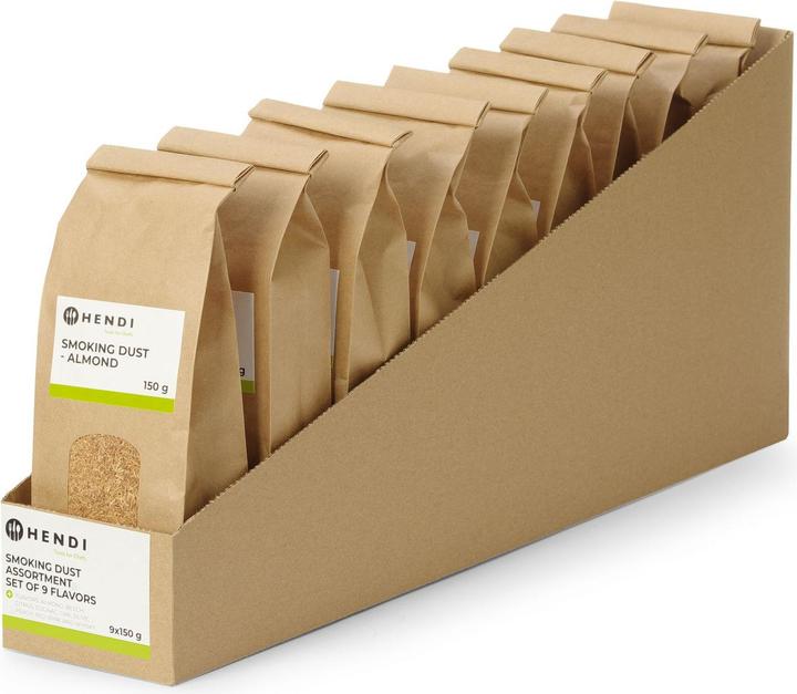 Produktbild Hendi Räuchermehl Sortiment 9 x 150 gram