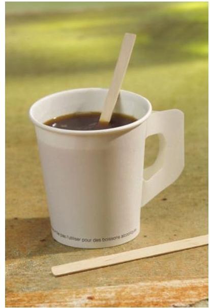 Image du produit Papstar agitateurs en bois pur 14cm (1000 x)