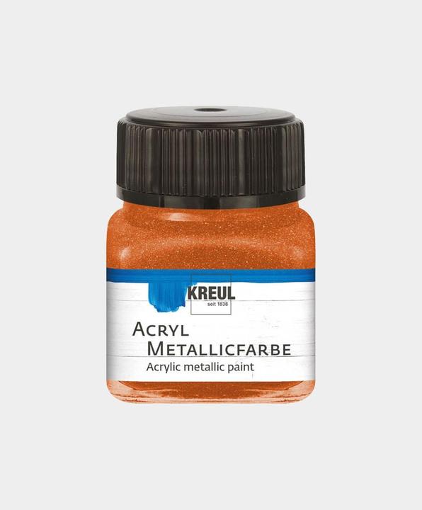 Actual product image Kreul Acrylic metallic paint, creamy opaque, 20 ml (Copper, 20 ml)