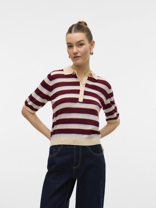 Actual product image Vero Moda AWSIKITA Gestricktes Poloshirt Polo (S)