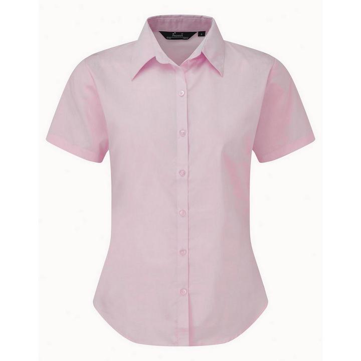 Actual product image Premier Short sleeve poplin blouse work shirt (32)