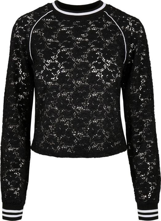 Urban Classics Ladies Short Lace College Crew (S)