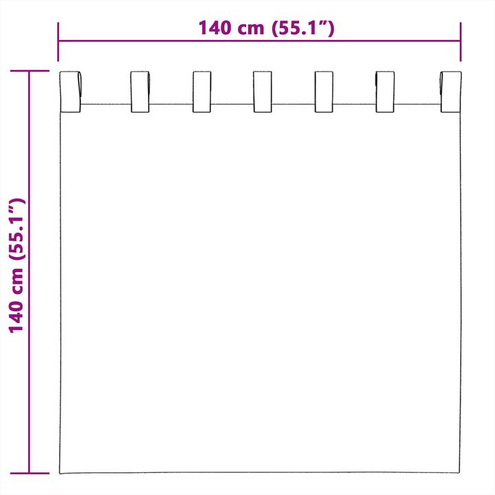 Image du produit VidaXL Rideaux occultants avec bandes de suspension 2 pièces jaune moutarde velours (141 x 144 cm)