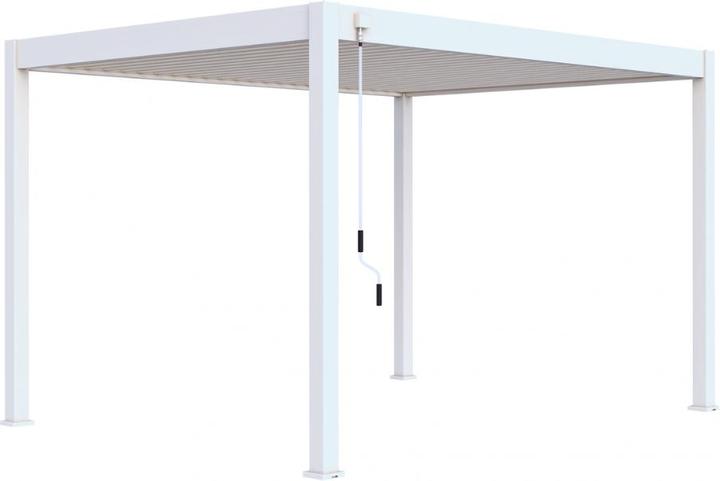 Actual product image Weide Pergola Deluxe Plus with slatted roof 3.6x4m White (400 cm, 360 cm)
