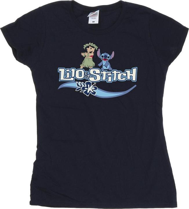 Actual product image Disney Womens/Ladies Lilo And Stitch Characters Cotton T-Shirt (M)