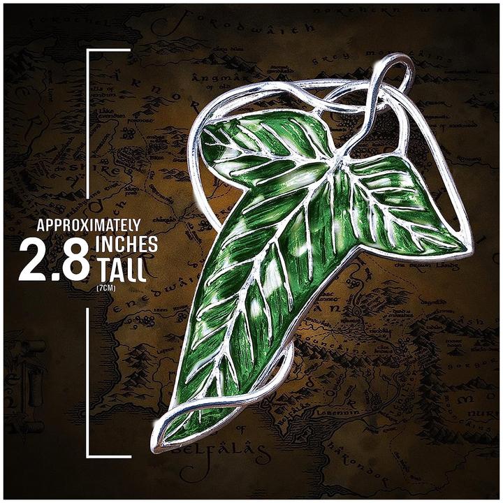 Image du produit Noble Collection Broche Feuille du Seigneur des Anneaux (argentée)