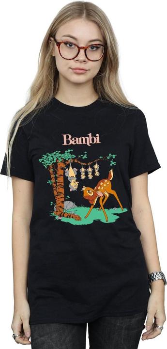 Actual product image Disney Womens/Ladies Bambi Tilted Up Cotton Boyfriend T-Shirt (M)