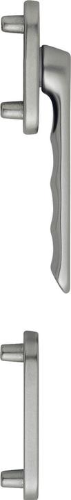 Actual product image Hoppe LIÈGE balcony door handle set - flat outside, stainless steel effect (Door set)