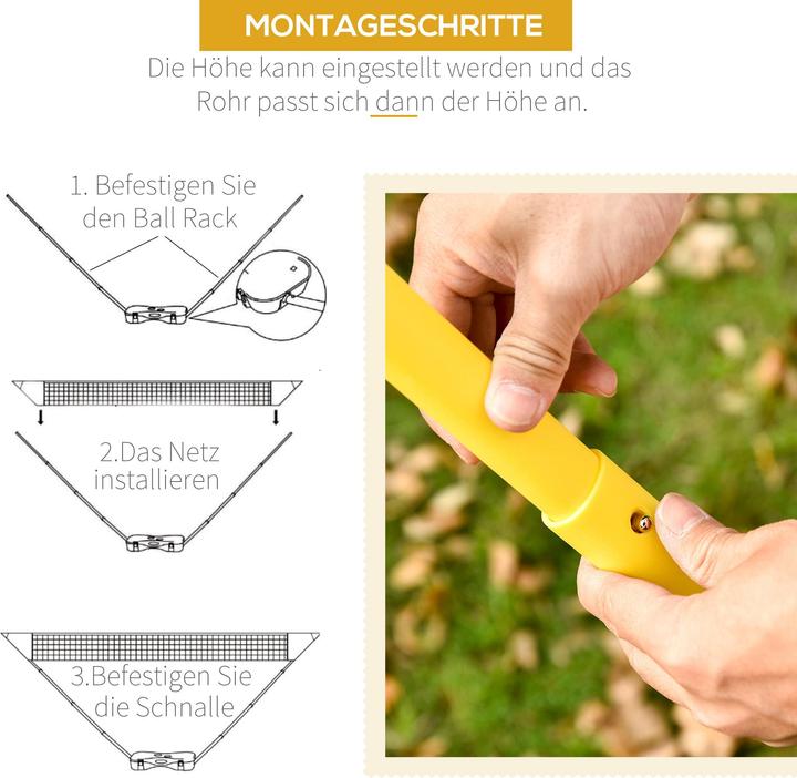 Immagine prodotto Homcom Rete da badminton con 4 racchette