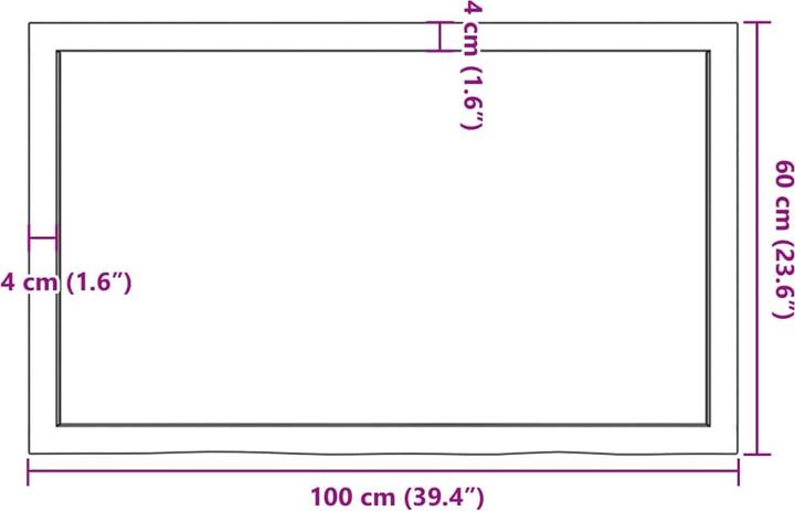 Actual product image VidaXL Gianna (100 x 6 x 60 cm)