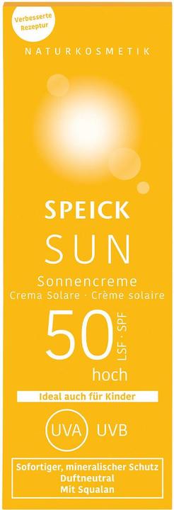 Actual product image Speick Sun Sonnencreme LSF 50 (Suntan cream, SPF 50, 60 ml)