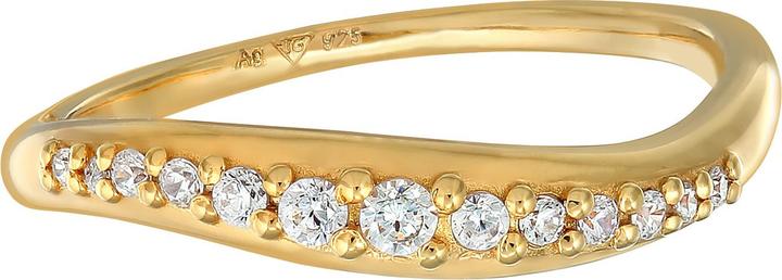 Image du produit Elli Bague zirconium Design audacieux 925 argent sterling (56, Argent 925)