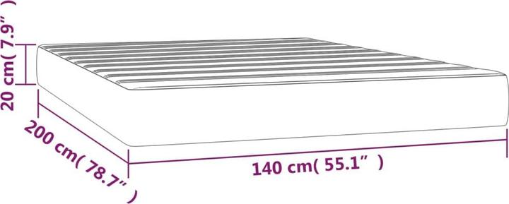 Actual product image VidaXL Jivin (160 x 200 cm, Spring core)