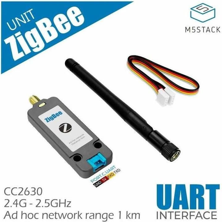 Actual product image M5Stack ZigBee module CC2630F128 with antenna