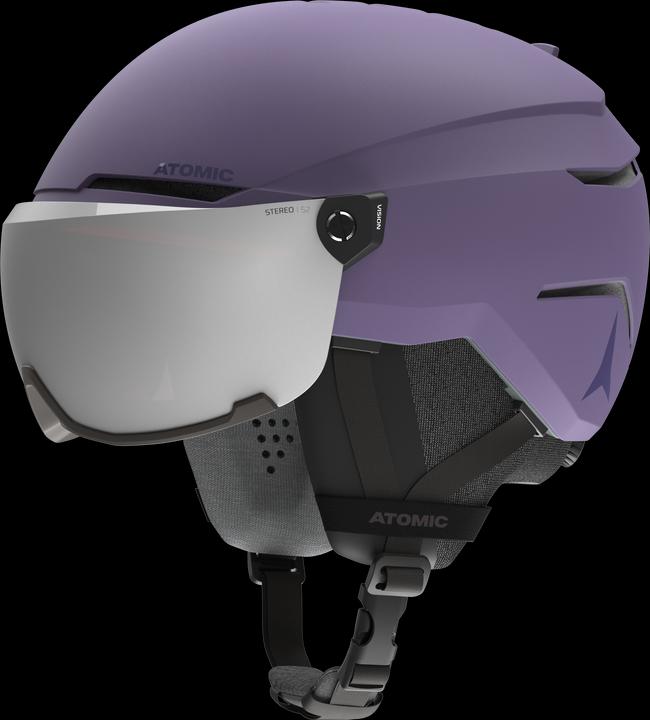 Immagine prodotto Atomic Casco da sci Savor Stereo Visor (taglia: 59-63 cm, viola chiaro) (63 cm)