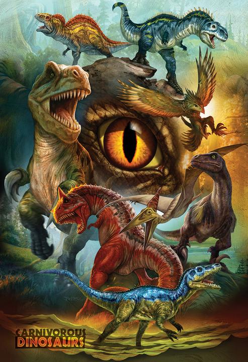 Produktbild Eurographics Fleischfressende Dinosaurier 100 Teile (199 Teile)
