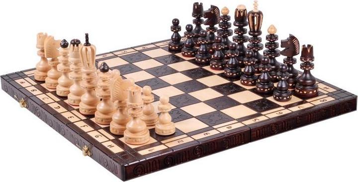 Produktbild Holzecke Geschnitztes Schachspiel „ROMAN II”